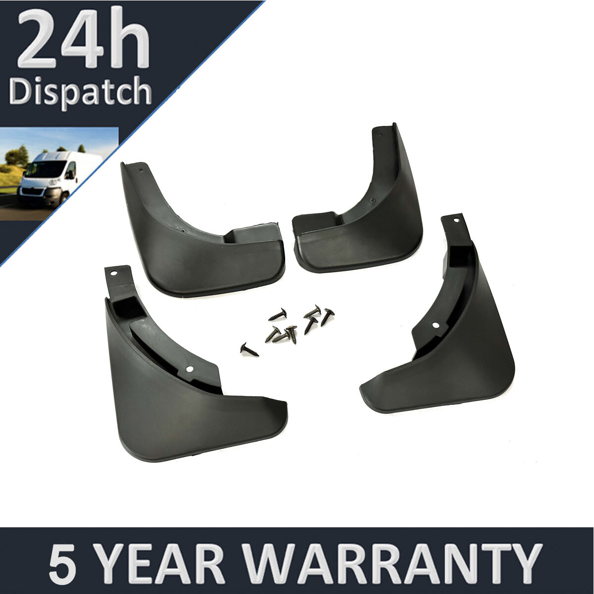 Tailored Mud Flaps Set of 4 For Skoda Octavia 2007-2014 Purevue