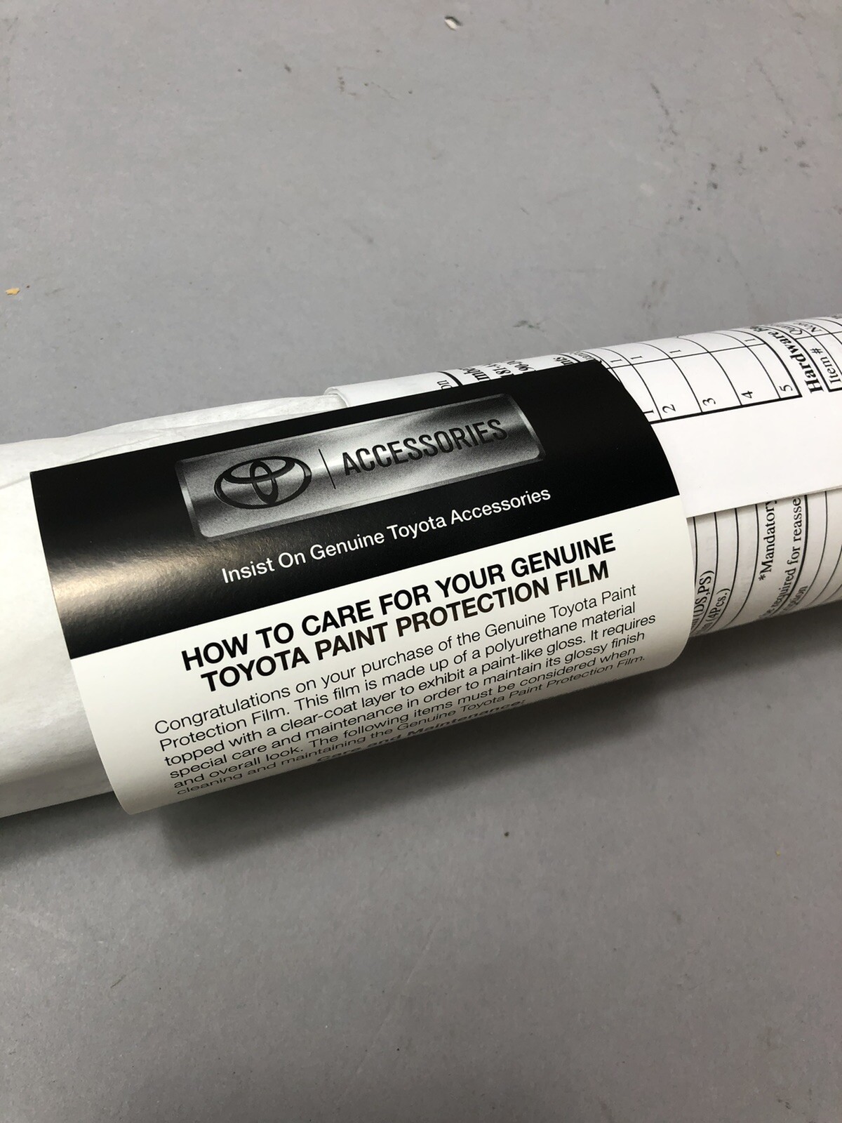 Toyota Camry 2019 Pain Protection Film- Hood, Fenders, Mirror Backs And Door Cup