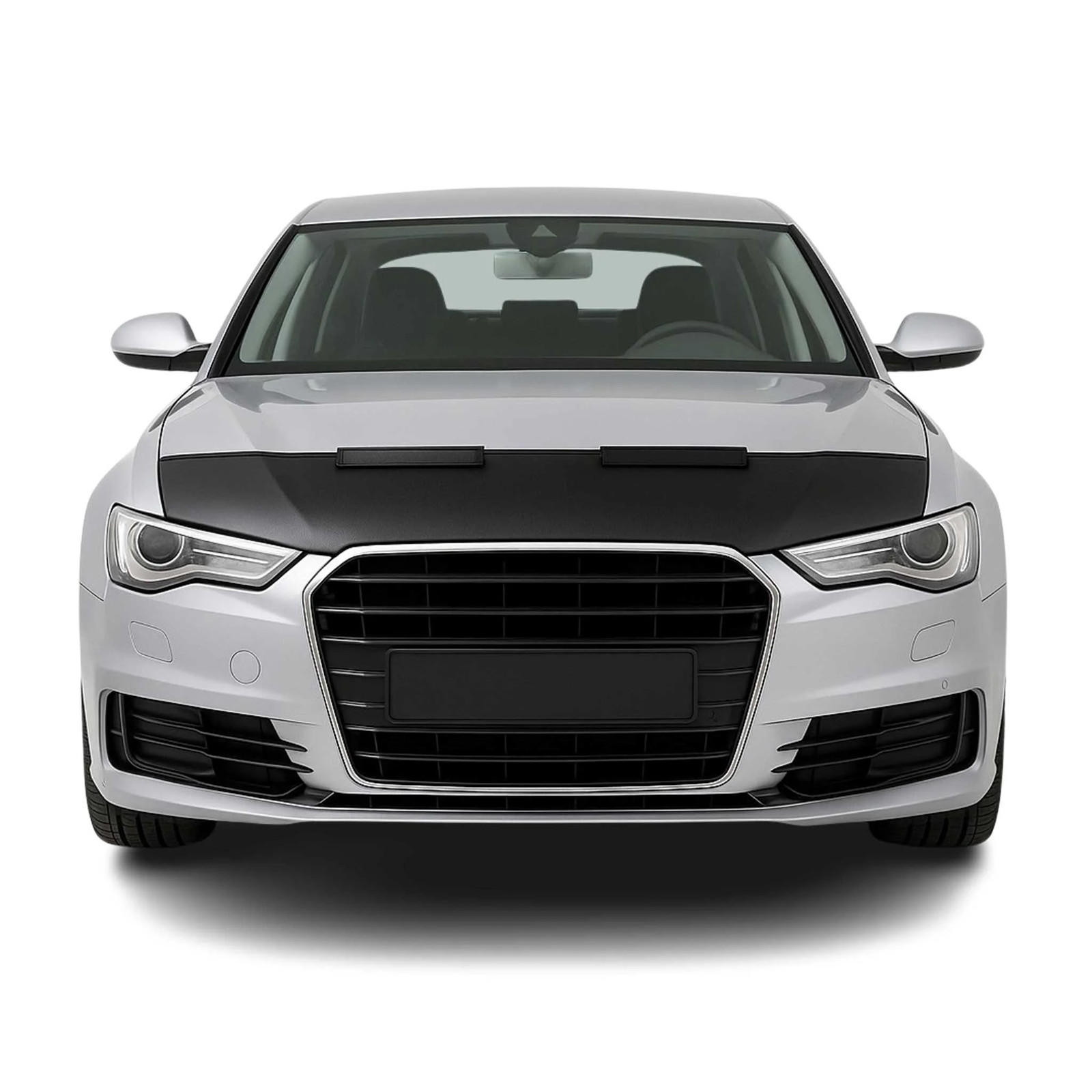 Car Bonnet Mask Hood Bra for Audi A6 S6 A6 Quattro 2012-2018 Black 1 Pc