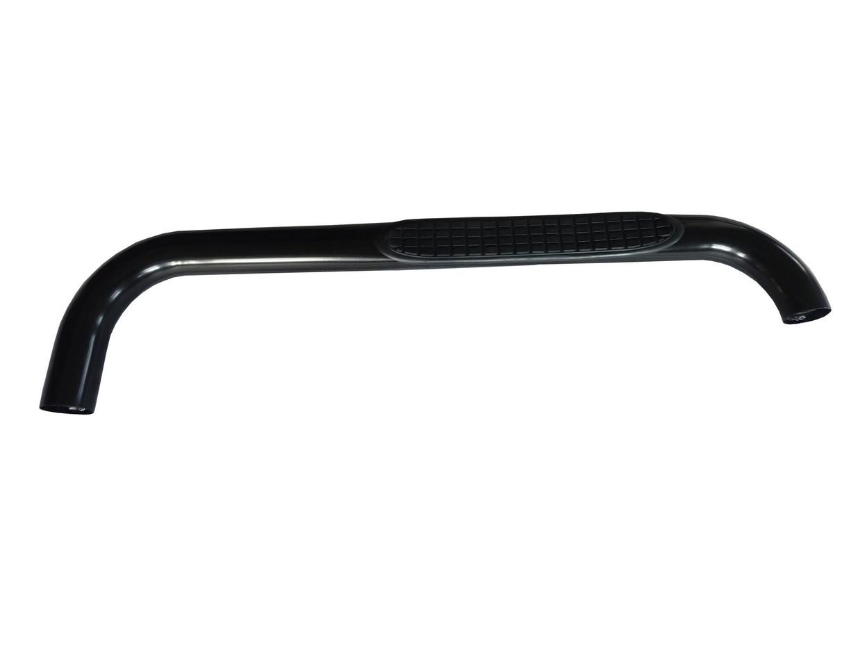 TrailFX Step Nerf Bar – 3 Inch Round Bent Powder Coated Black Steel Without End