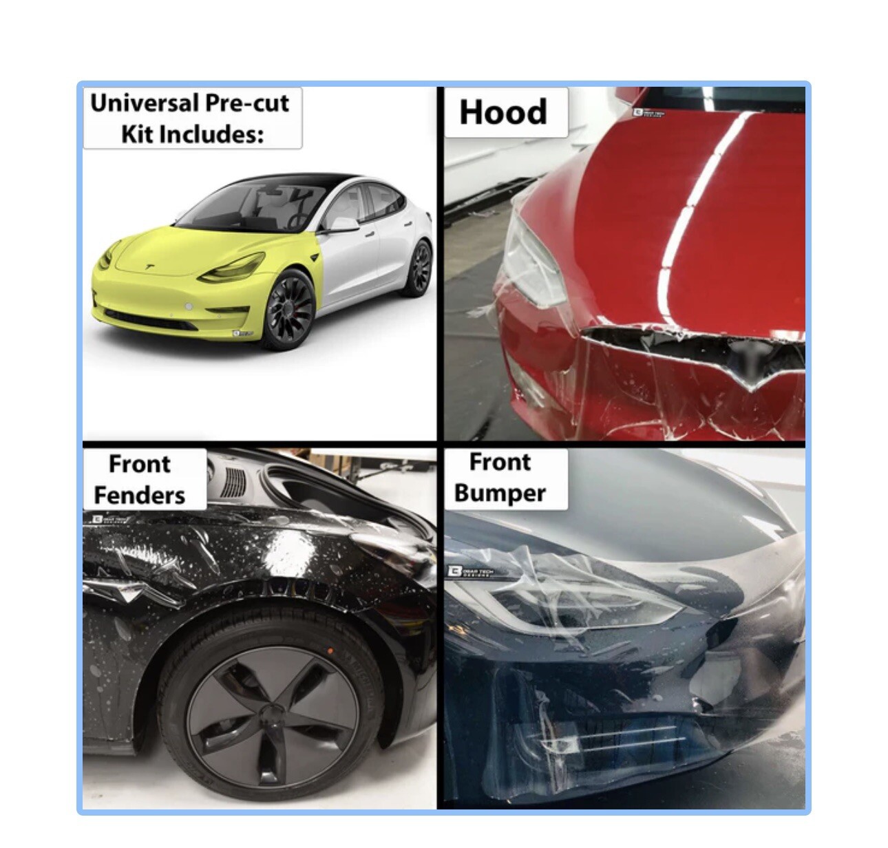Computer Custom Precut Paint Protection Film Clear Bra PPF Visar Film Kit