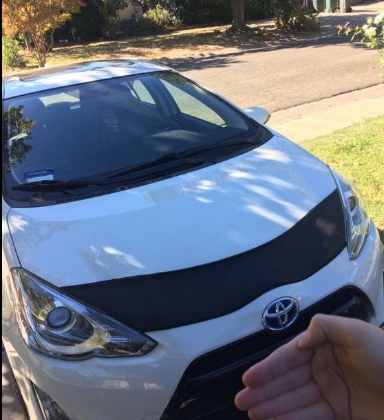 Lebra Hood Protector Mini Mask Bra Fits 2012-2016 TOYOTA PRIUS C