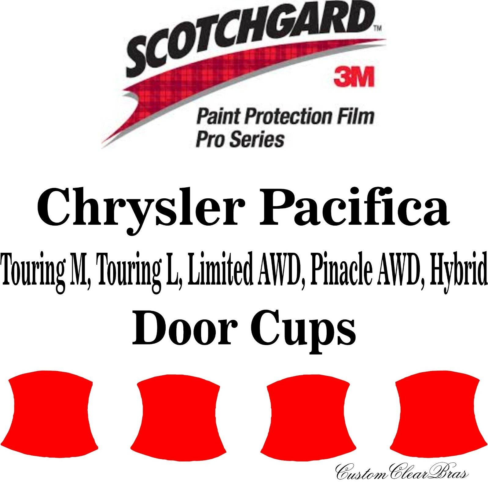 3M Scotchgard Paint Protection Film Pro Series 2021 2022 2023 Chrysler Pacifica