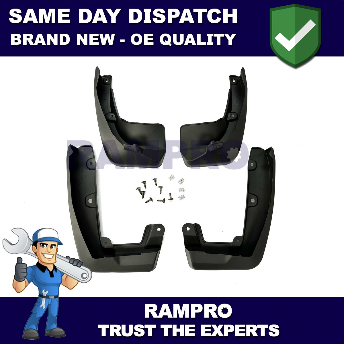 Tailored Mud Flaps Set of 4 For Honda CR-V 2017-2020 Rampro