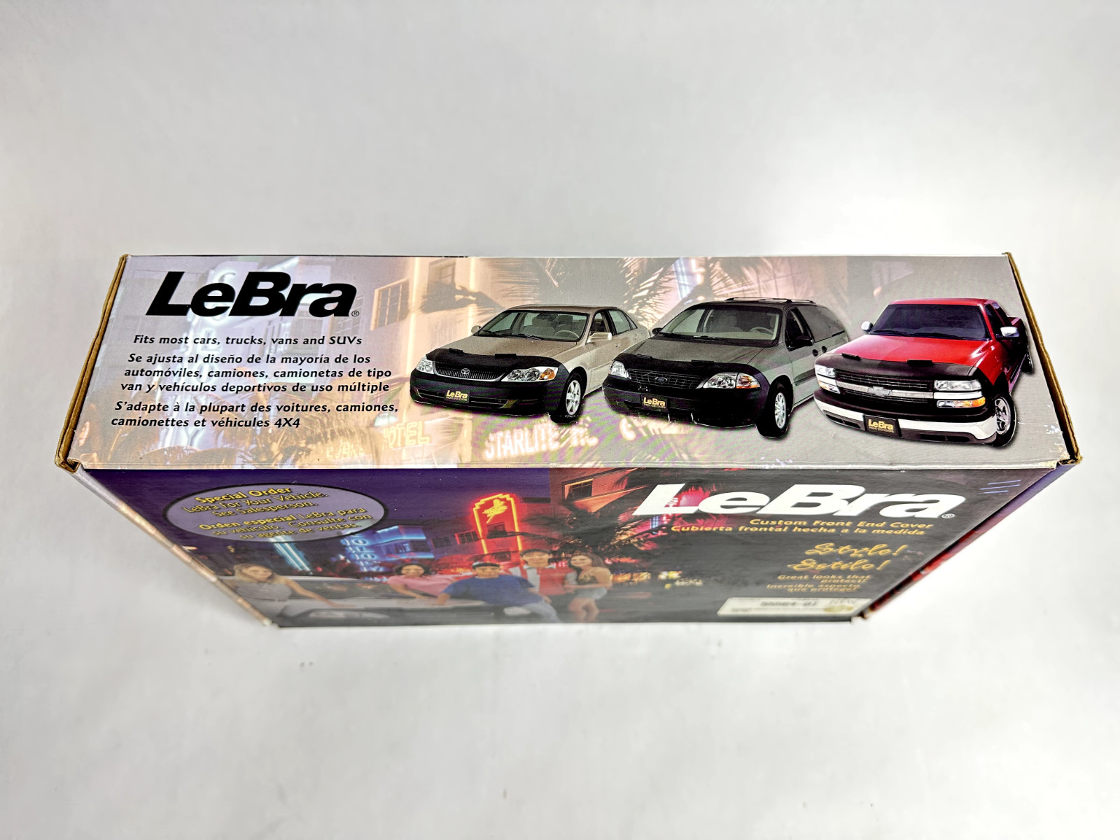 Lebra Front End Mask Cover Bra Fits 1996 1997 1998 DODGE CARAVAN w/ Fog Openings