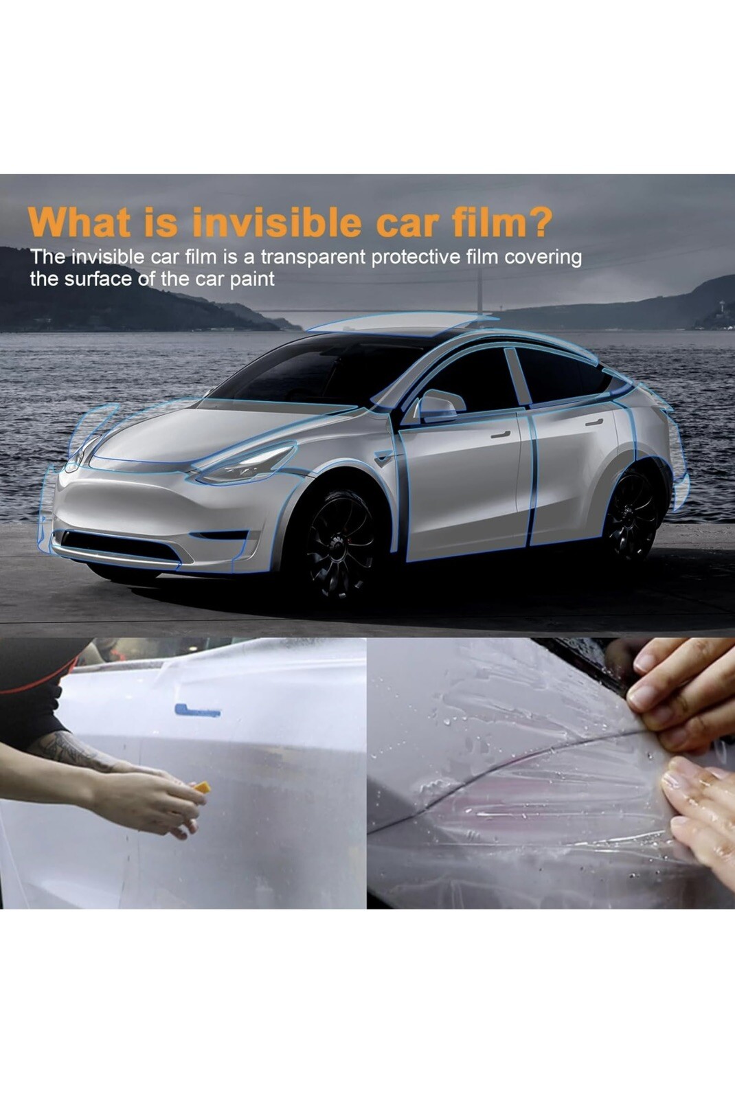 Computer Custom Precut Paint Protection Film Clear Bra PPF Visar Film Kit