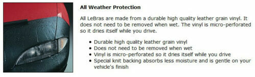 Lebra Front End Mask Bra Cover for 2009 2010 Dodge Challenger SE / RT