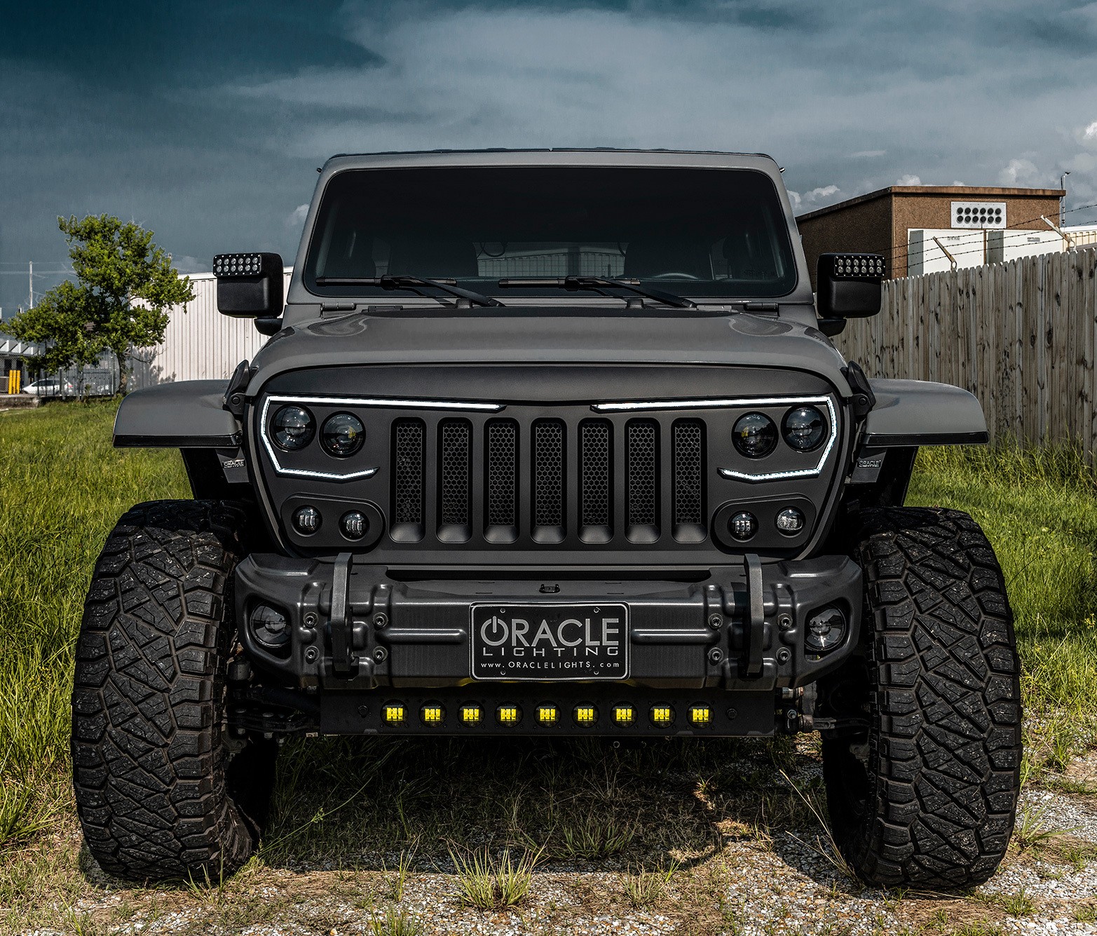 Skid Plate With Off-Road Lights Integrated LED Emitters ORACLE 5883-006
