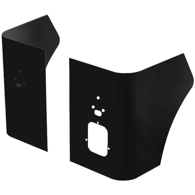 Corner Guards Rear Steel Black Powdercoated Fits Jeep CJ7 Pair