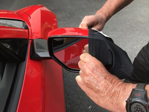 NoviStretch Mirror Covers for the 2020+ C8 Corvette