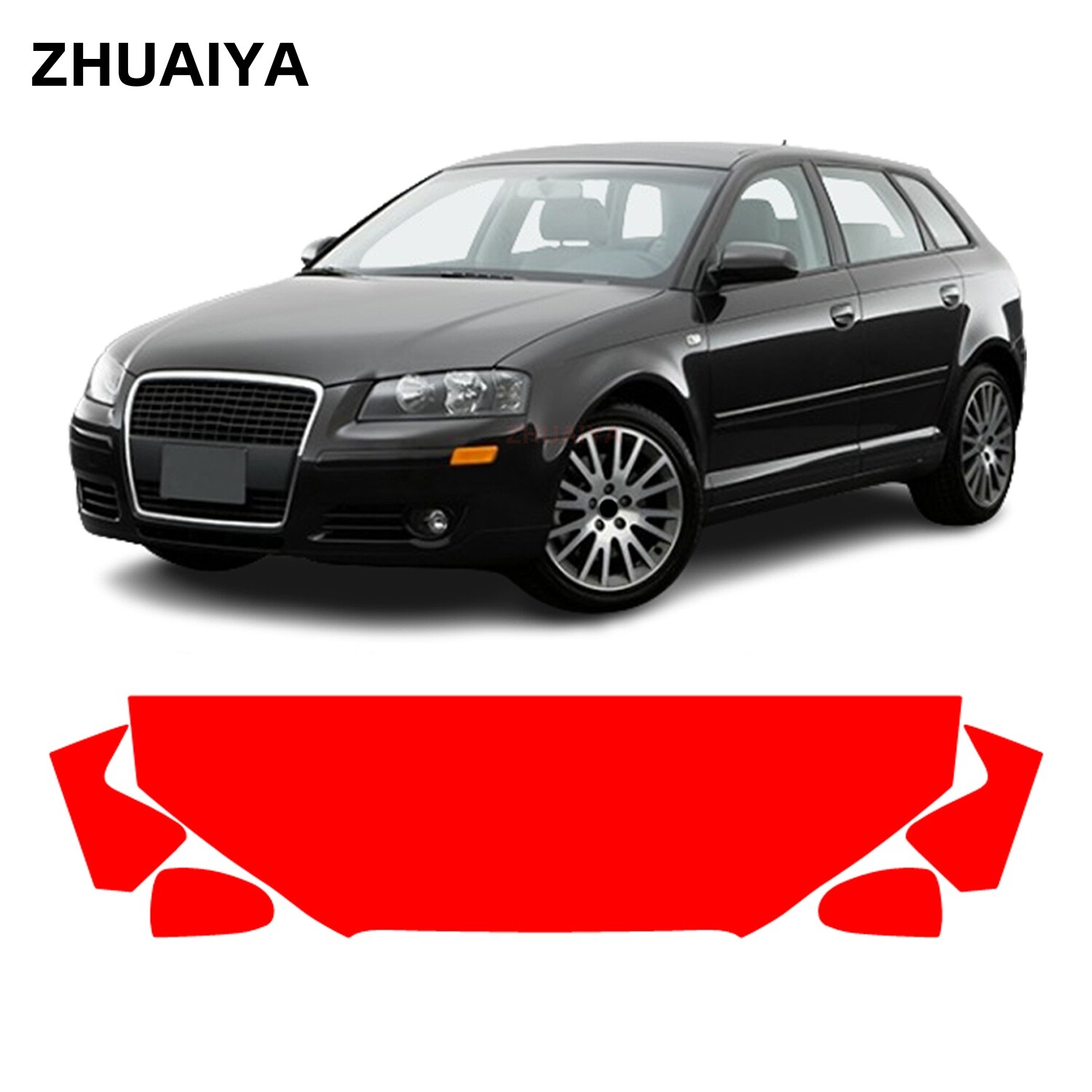 Partial Hood + Fenders PPF Paint Protection Film For Audi A3 2006-2008