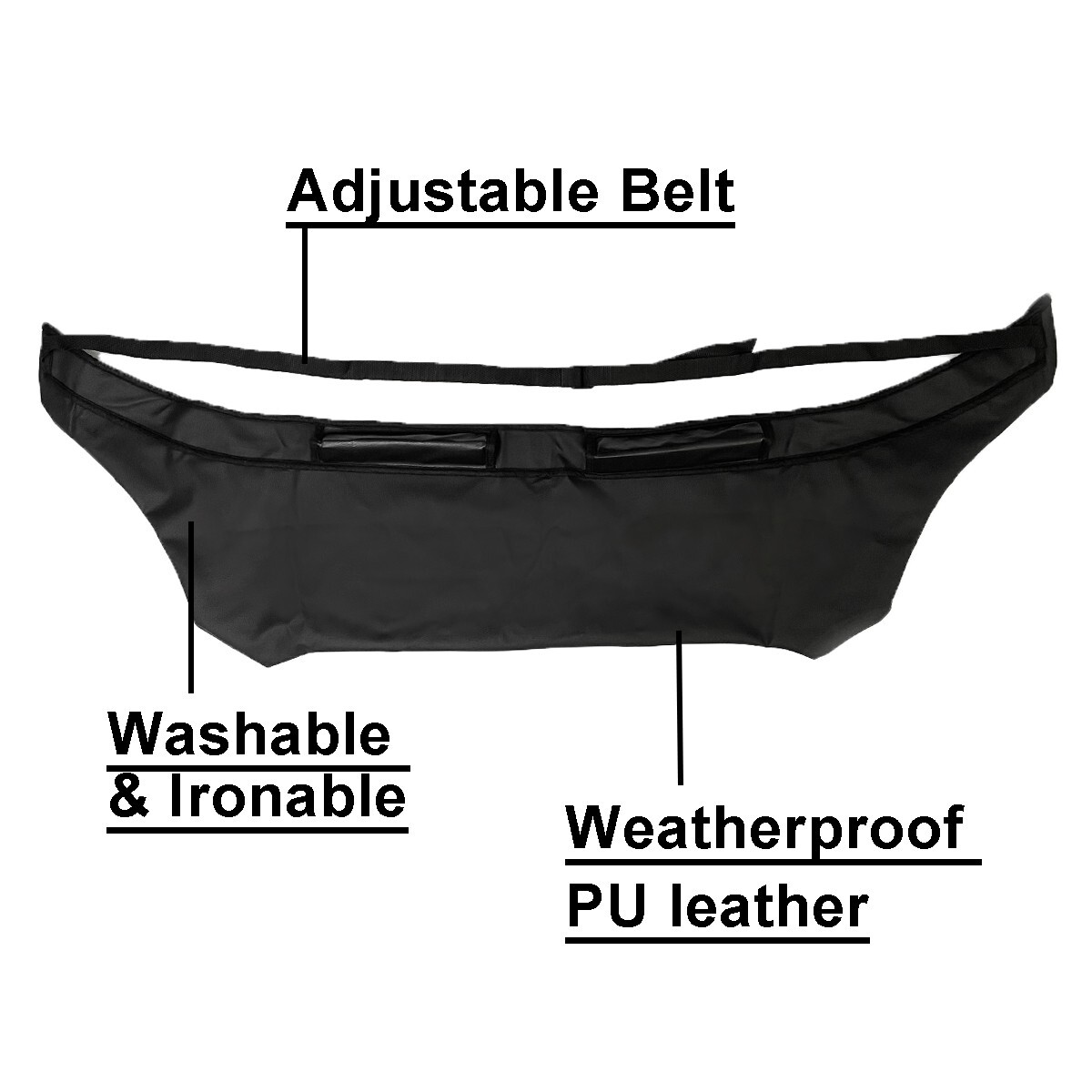 Black Car Bonnet Hood Bra Cover Mask For Honda Accord 1994-1997