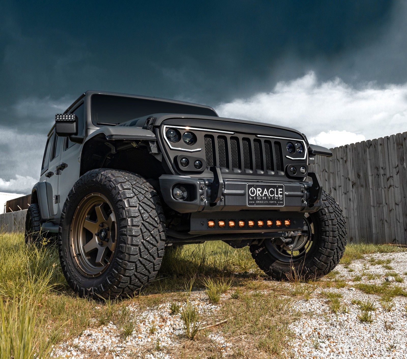 Skid Plate With Off-Road Lights Integrated LED Emitters ORACLE 5883-005