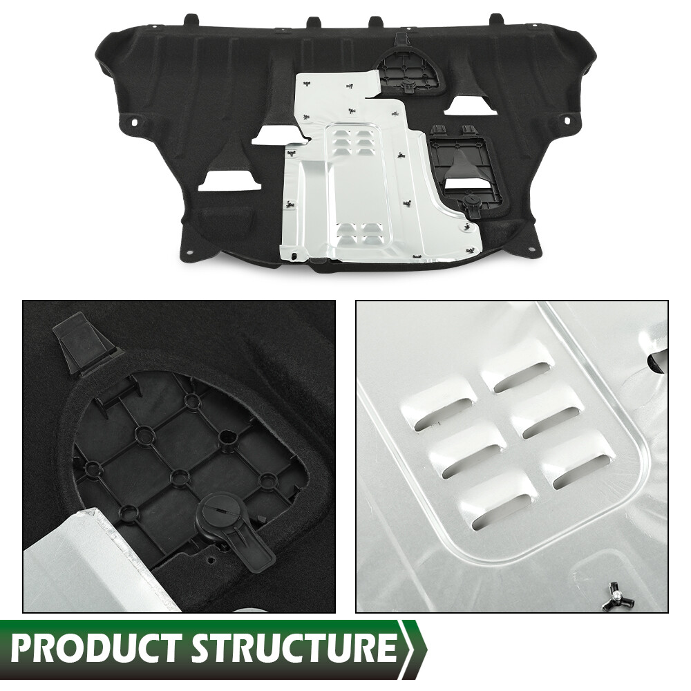 Fit For 15-18 Jeep Cherokee Center Engine Splash Shield Guard Under Cover