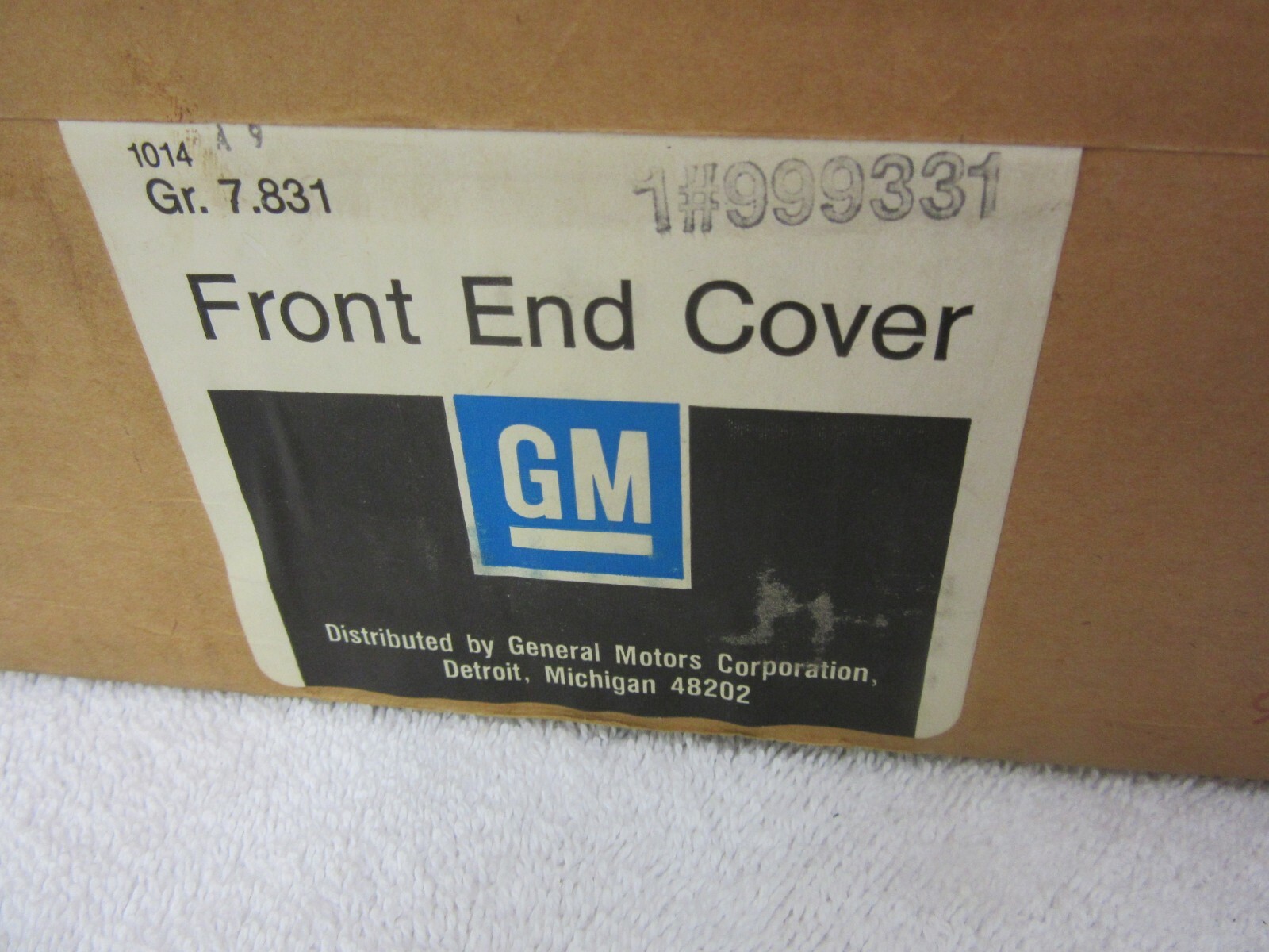 NOS 1984-1986 Buick Skyhawk Custom Front End Cover Bra Package GM 999331 dp