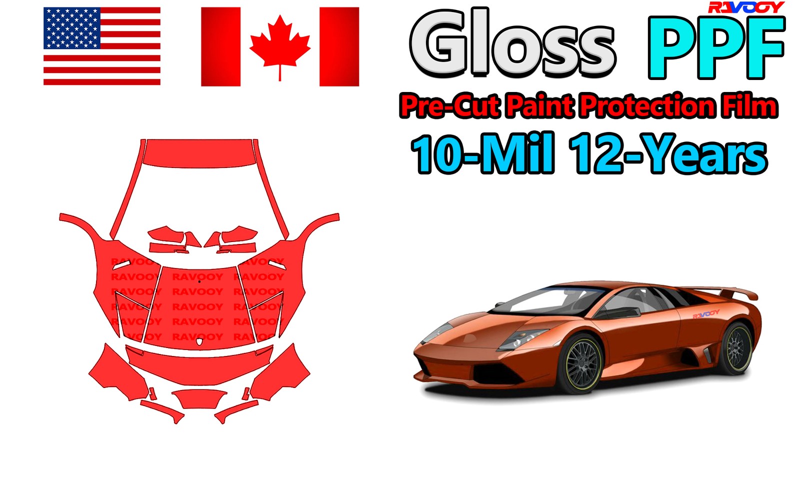 PPF Paint Protection Film For Lamborghini Murcielago LP670-4 Coupe 2008-2011