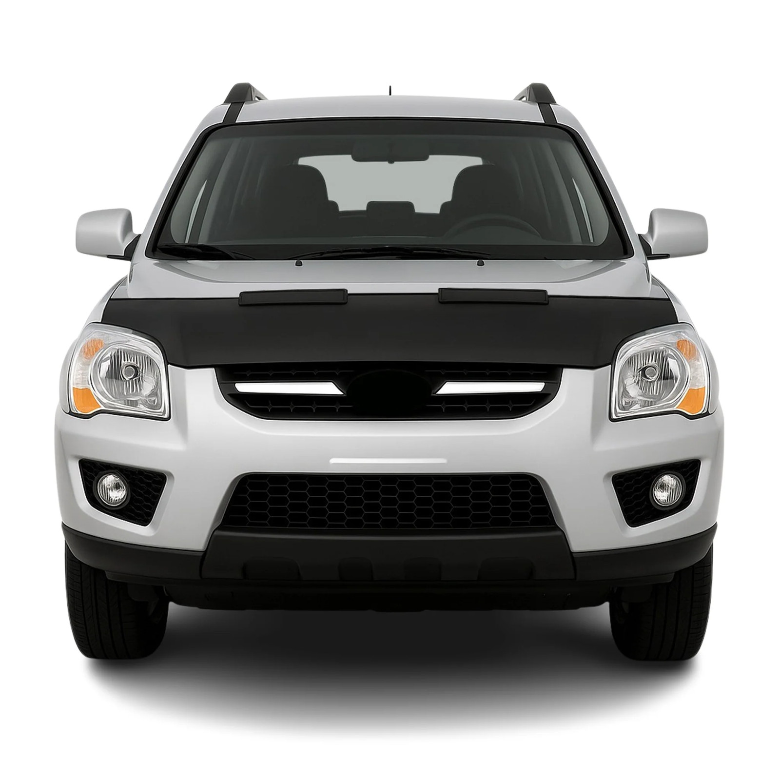 Car Bonnet Mask Hood Bra for Kia Sportage 2005-2010 Black 1 Pc