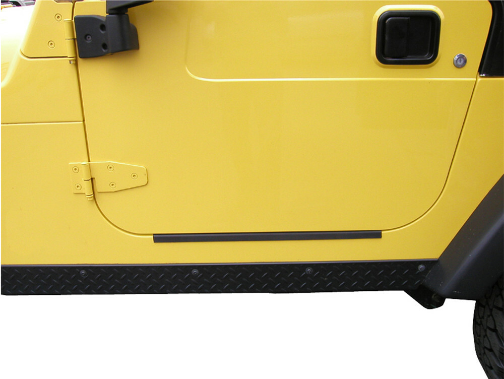 2PCS Door Sill Entry Cowl Body Armor Corner Guard For 1997-2006 Jeep Wrangler TJ