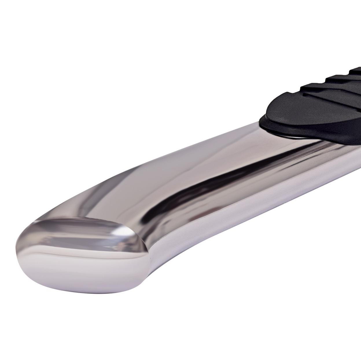 TrailFX A7088S With Step Pads With Bed Step 5 In Oval Straight Pol Stainless Ste