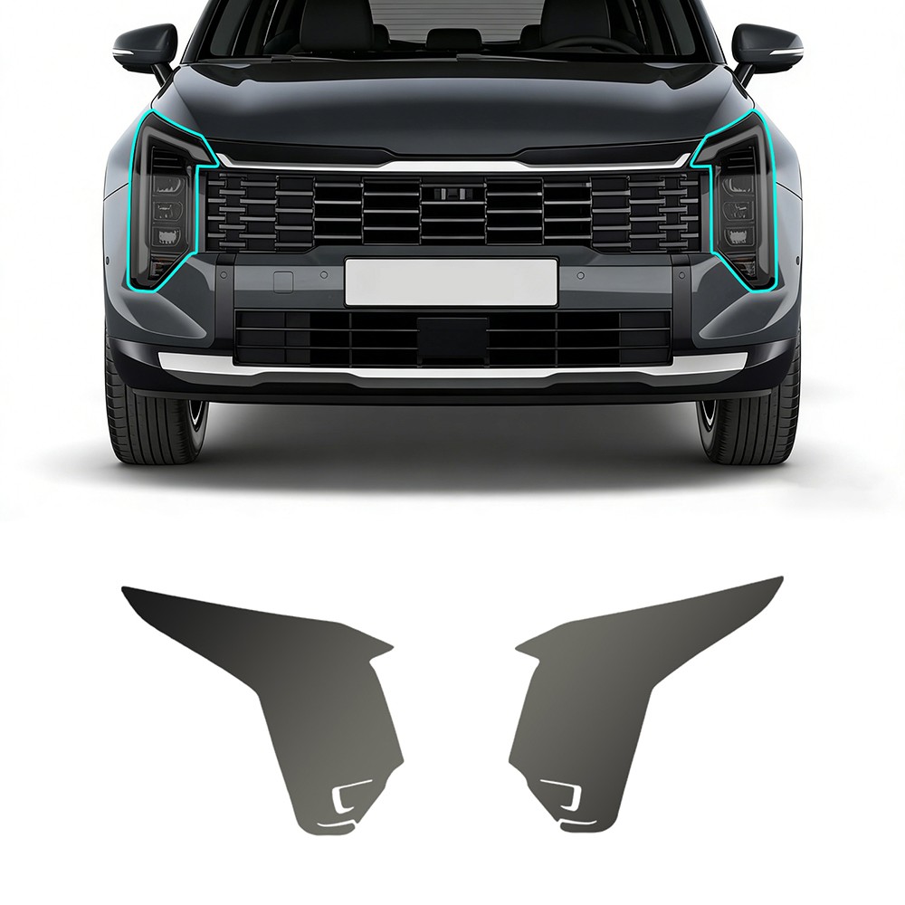 For Kia Sportage 2026-2027 Headlights Precut Paint Protection Film PPF Blacken