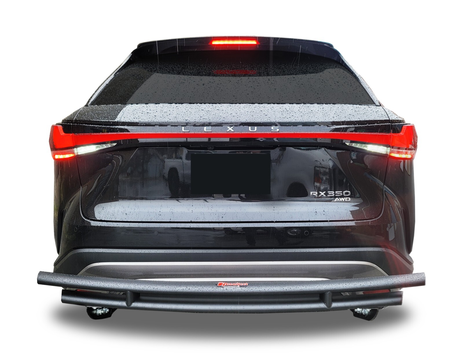 Fits 2023+ Lexus RX350 Rear Black Powder-Coated Double Layer Parking Protector