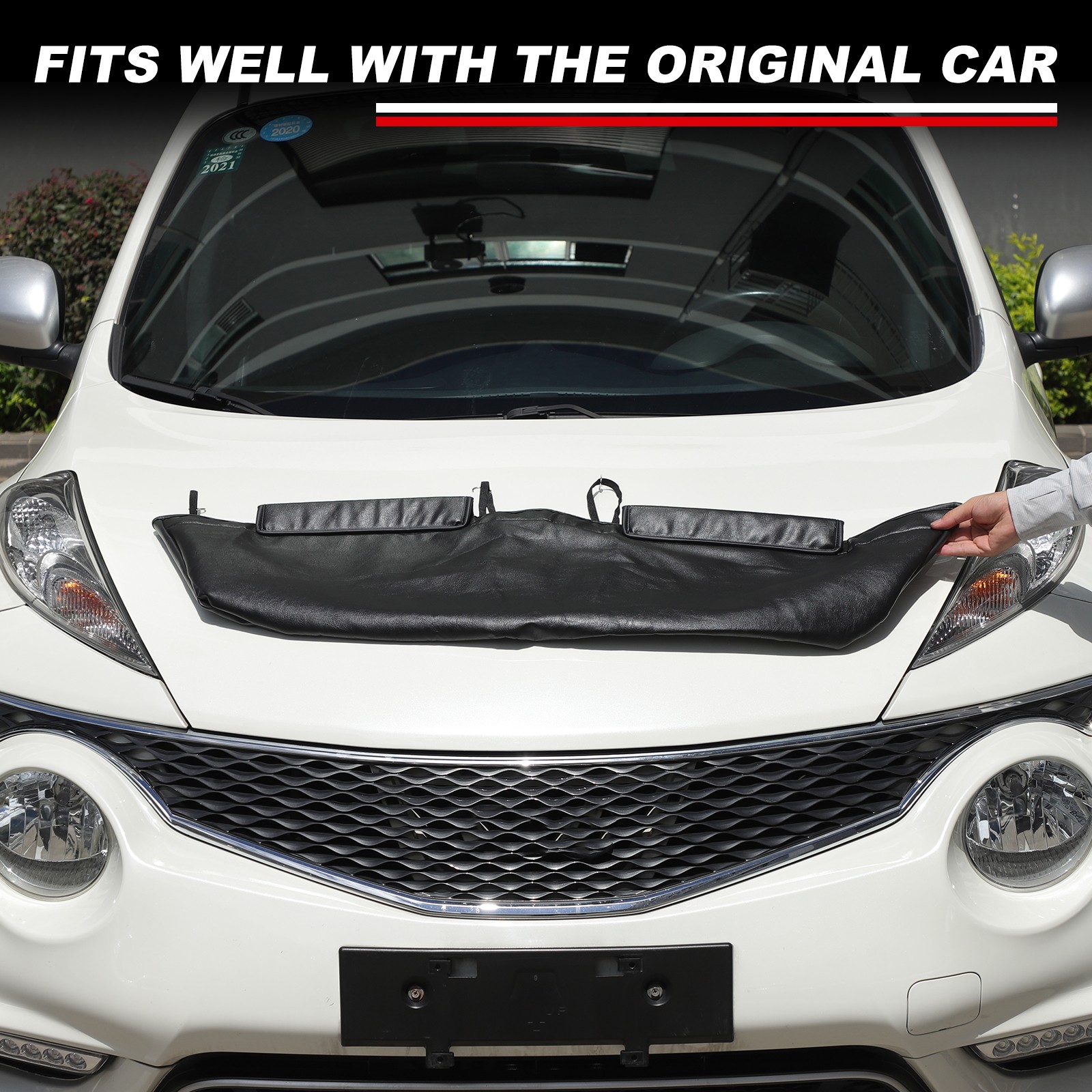 Front End Cover Hood Car Mask Bra Protector For Nissan Juke 2011-2017 lether