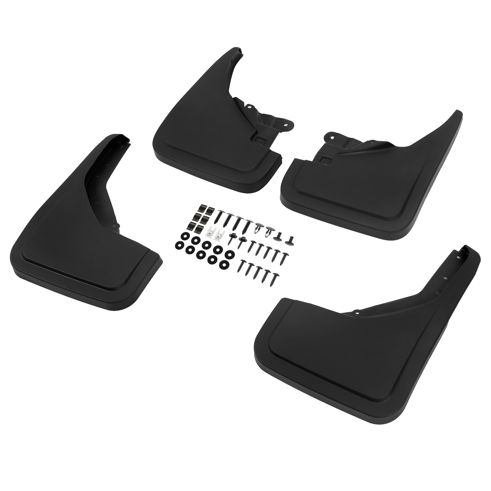 4Pcs Black PP Front & Rear Mud Flaps Splash Guards For Ford Bronco 2021-2024 New