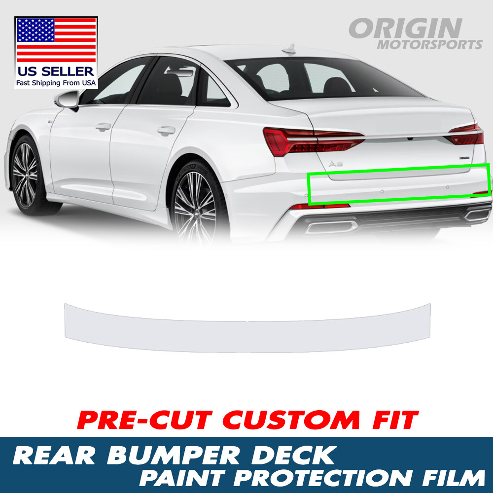 PreCut Clear Rear Bumper Deck Paint Protection Film PPF For 2019-2025 Audi A6