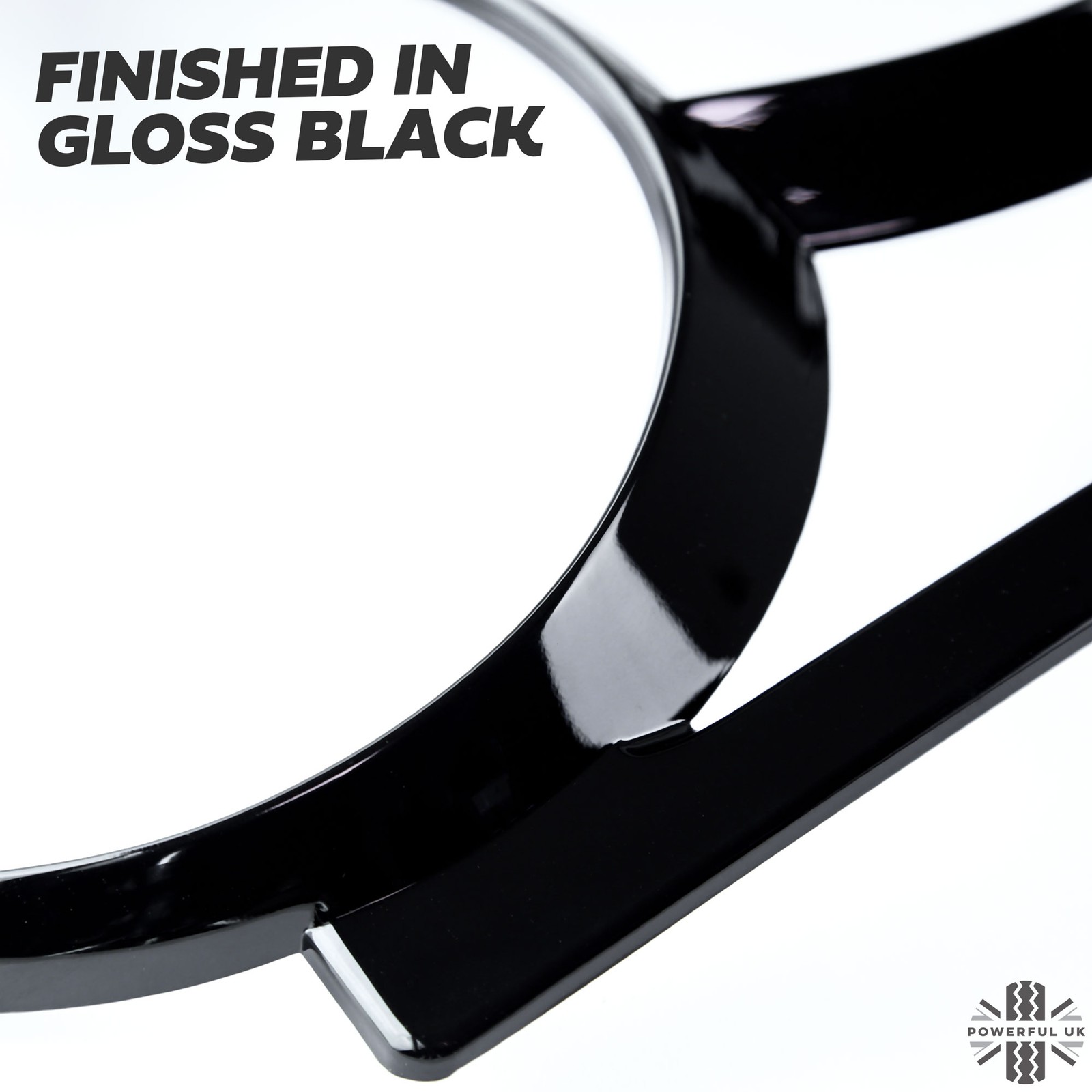 Headlight Guards in Gloss Black for Range Rover L322 2006-2009 Lamp Trim Covers