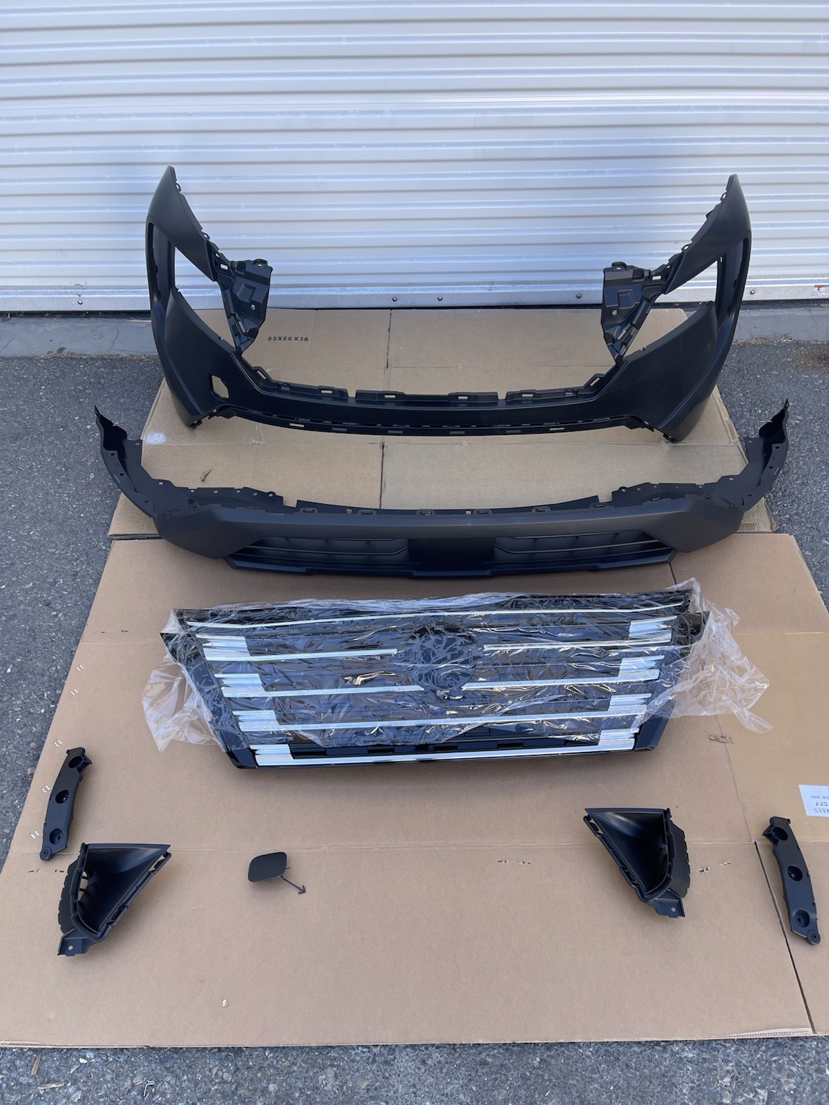 For Nissan Rogue 2024-2025 Front Bumper Complete Assembly SET 8 Pieces
