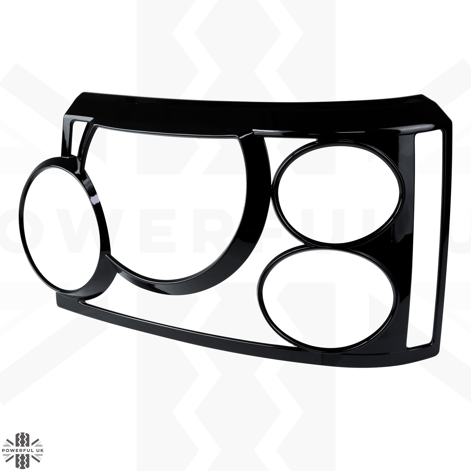 Headlight Guards in Gloss Black for Range Rover L322 2006-2009 Lamp Trim Covers