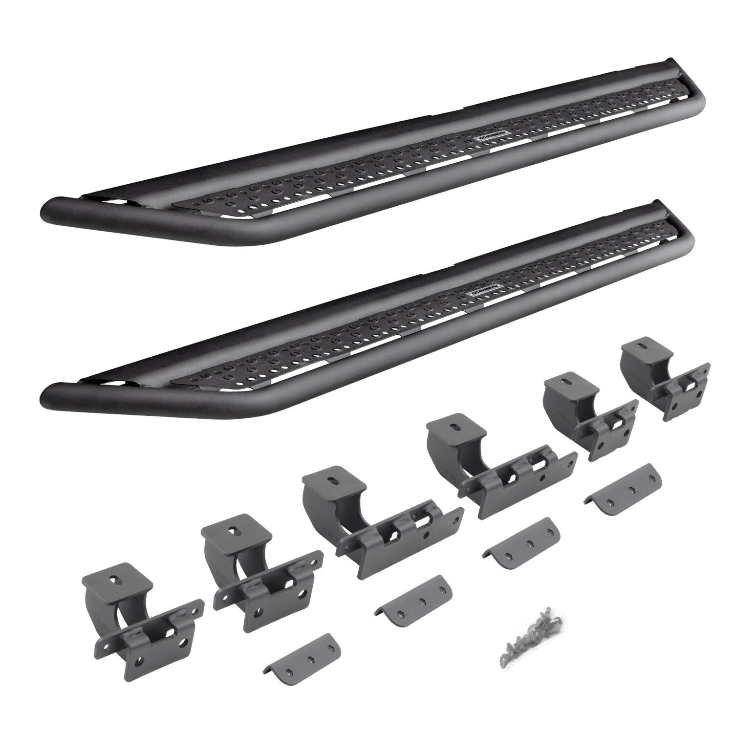 Go Rhino D64030T Dominator Xtreme D6 Side Steps with Rocker Panel Bracket Kit