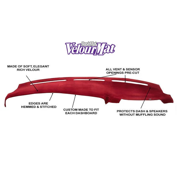 Black Dash Cover for Sebring Eclipse + Velour DashMat CoverCraft 71456-00-25