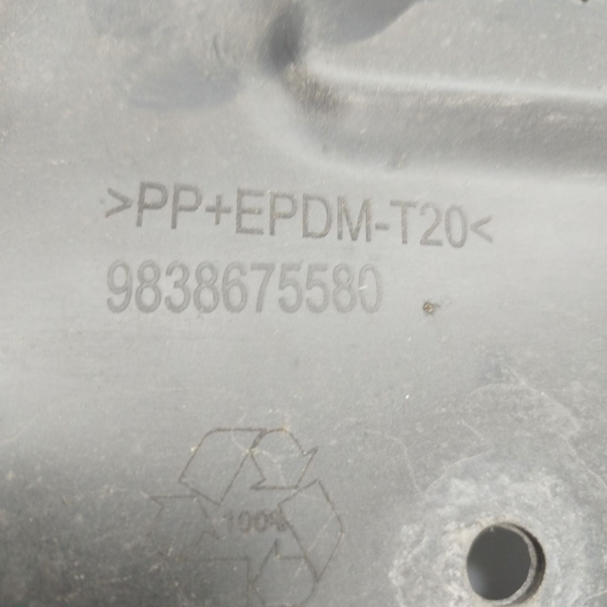 2020-2024 PEUGEOT 3008 MK2 Rear Right Undertray Shield 9838675580