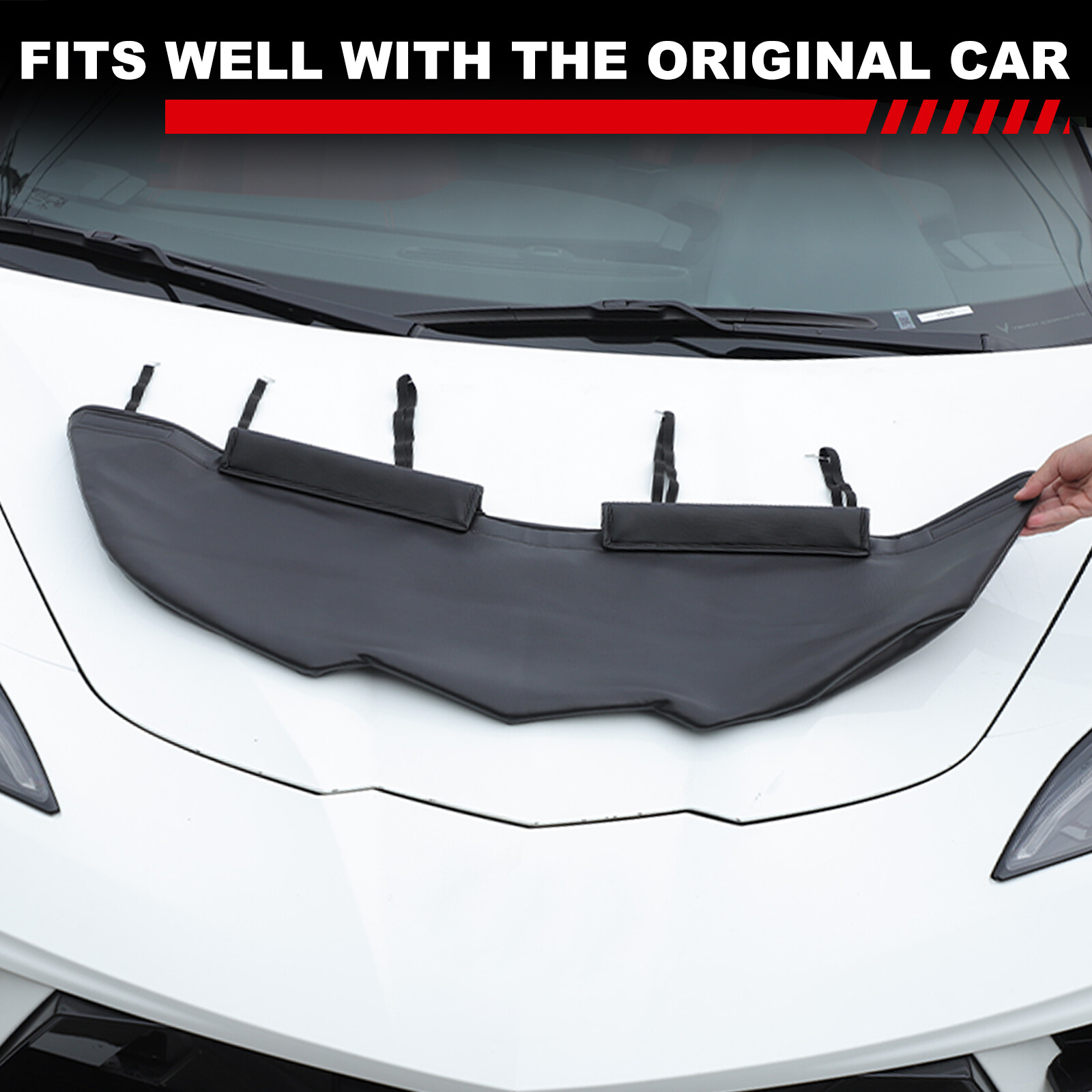 Front End Cover Hood Car Mask Bra Protector For Corvette C8 2020-2024 Z51 Z06 US