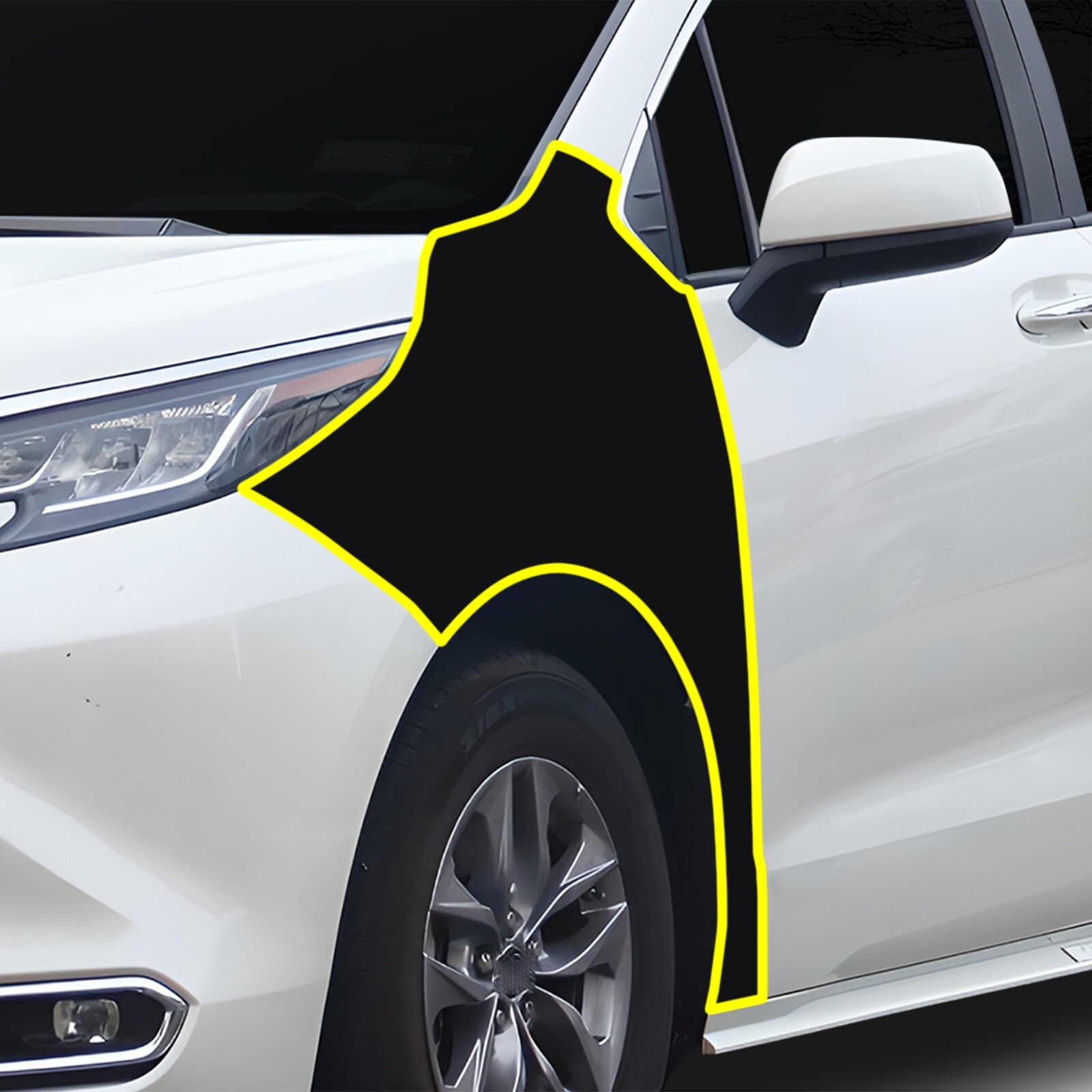 Pre Cut for Toyota Sienna 2021+ Fender Gloss Black Paint Protection Kit