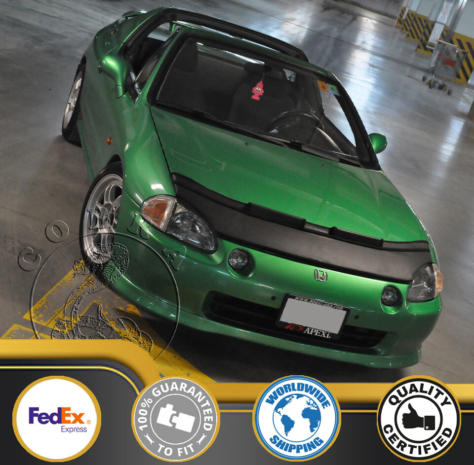 Car Bonnet Mask Hood Bra Fits Honda CRX DEL SOL 92 93 94 95 96 97 98