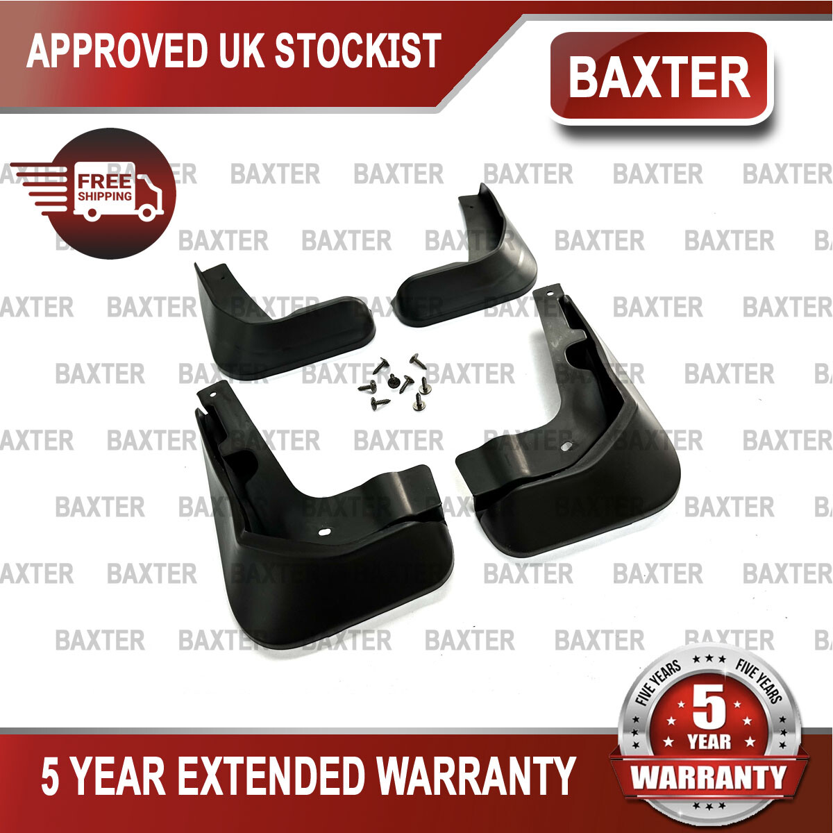 Mud Splash Guards x4 FR/RR For Ford Focus Hatchback 2012-2018 Baxter