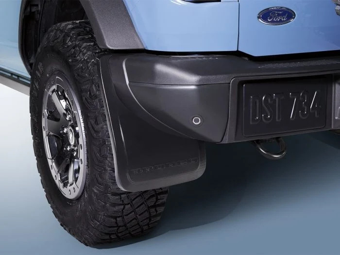 2021-2025 Ford Bronco OEM Black Front & Rear Mud Flaps Splash Guards – Set of 4