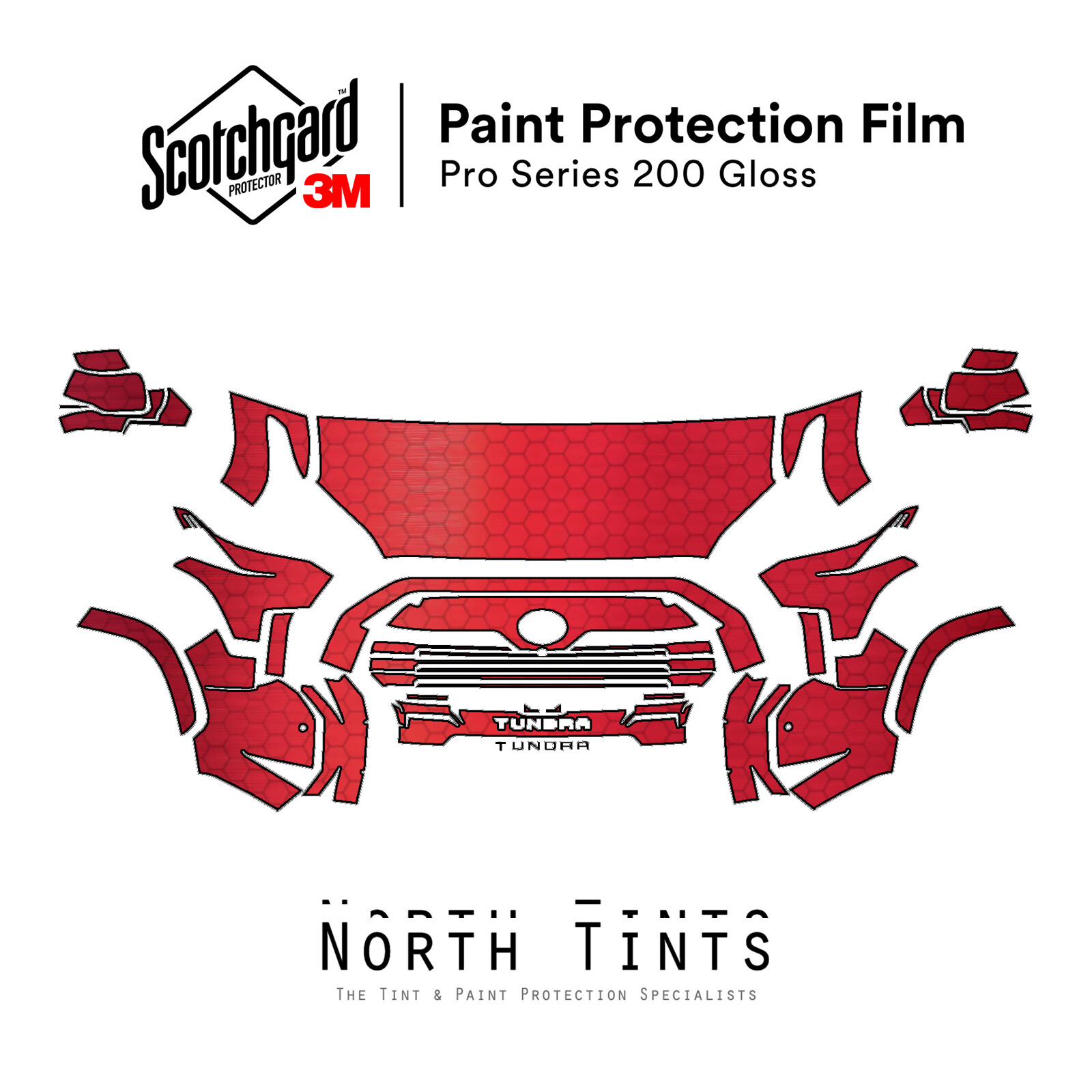 Toyota Tundra 2022-2025 3M PRO Series PreCut Paint Protection Film Clear Bra PPF
