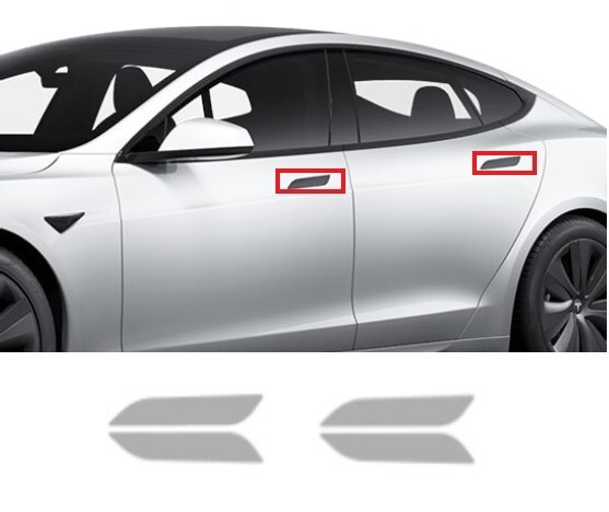 For Tesla Model S 2021-2023 Door Handles Paint Protection Film PreCut PPF