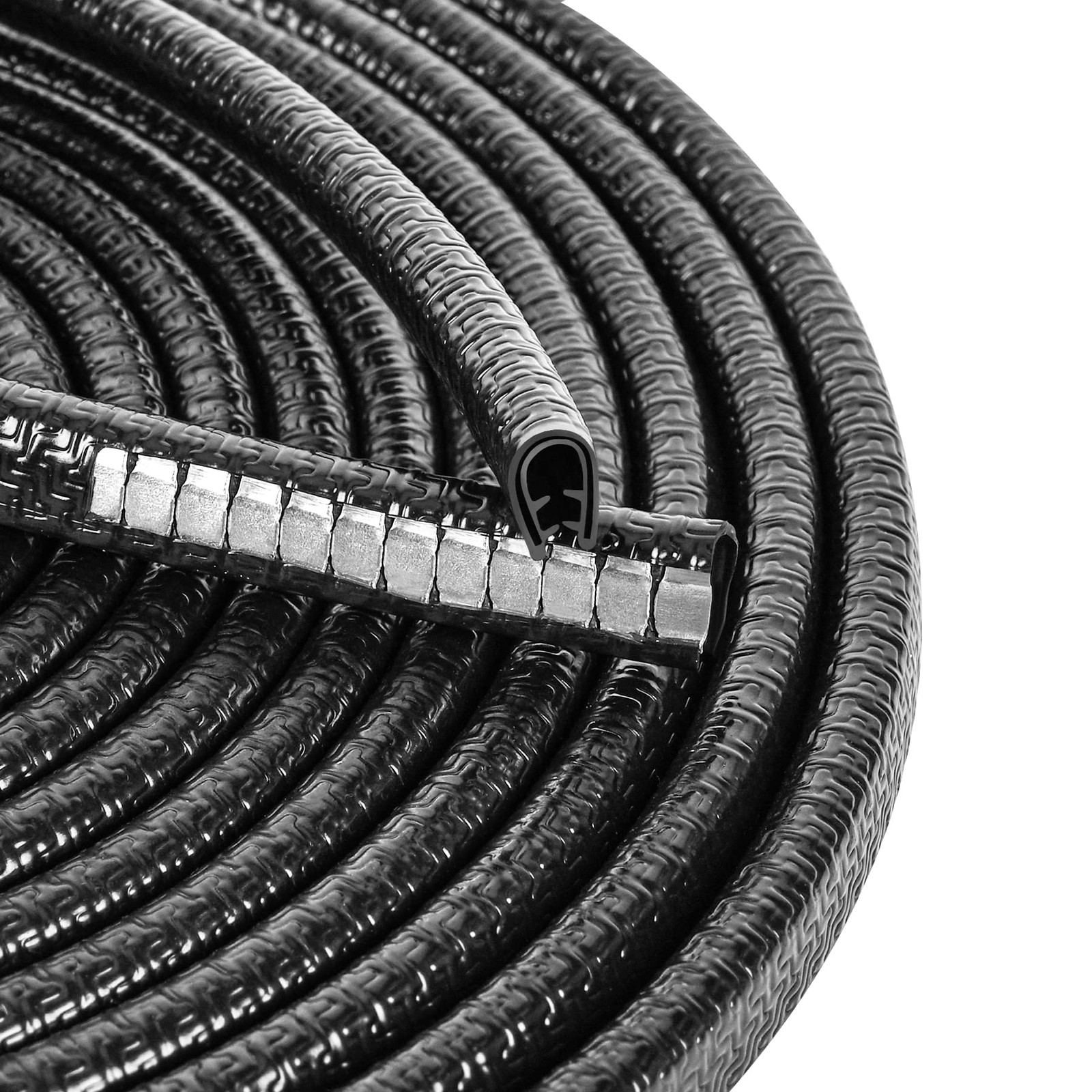 MYFAMIREA 33Ft(10M) Long Car Door Edge Guards, U Shape Trim 33FT, Black