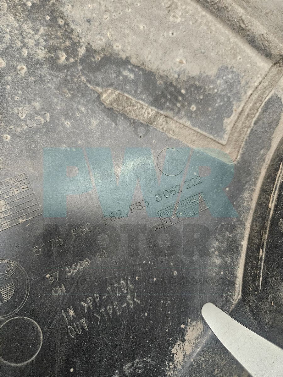 BMW F82 M4 Rear Underbody Panel Driver’s Side Right 8062222