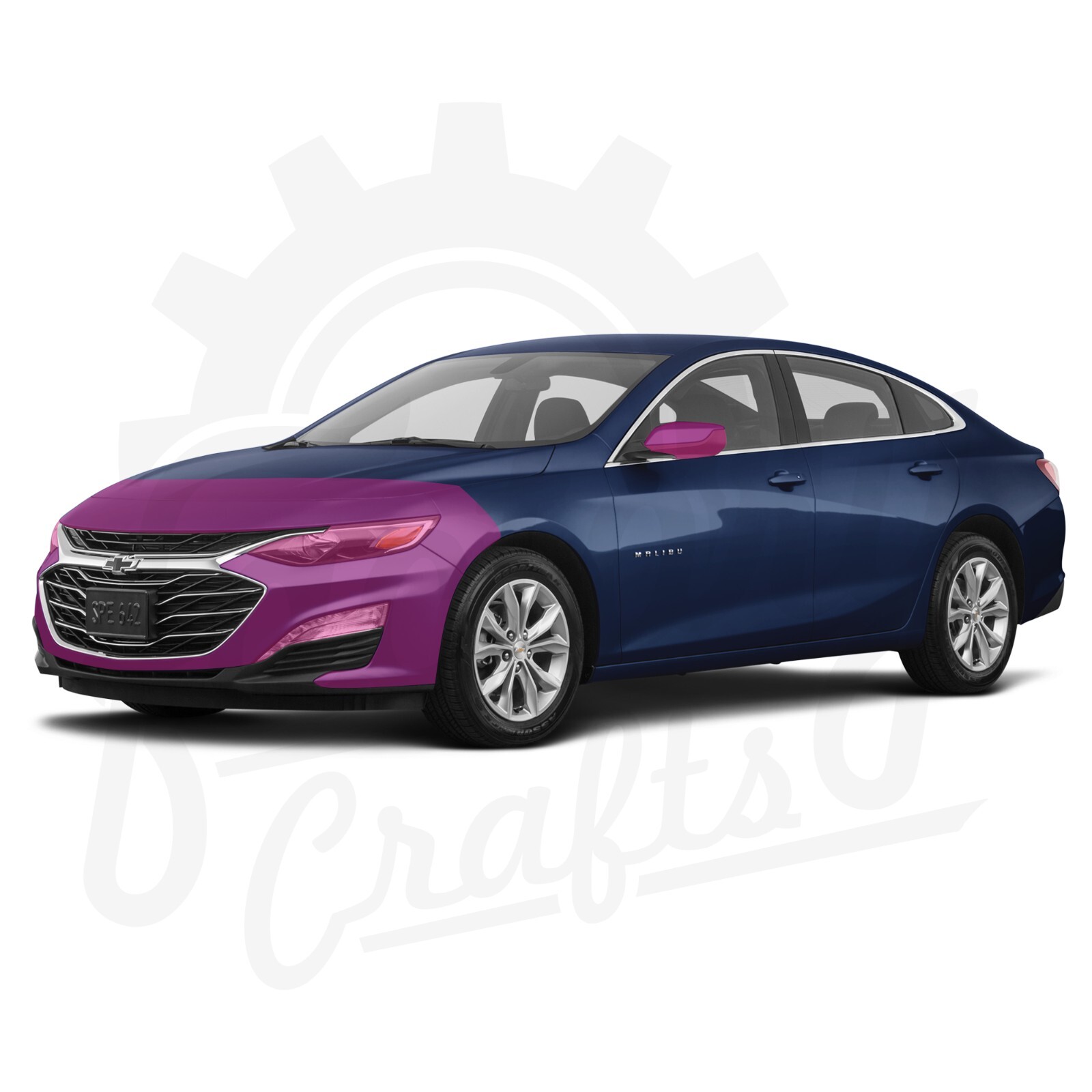 Stone Guard Paint Protection Film Clear Bra PPF For Chevrolet Malibu 19-21 FBLK