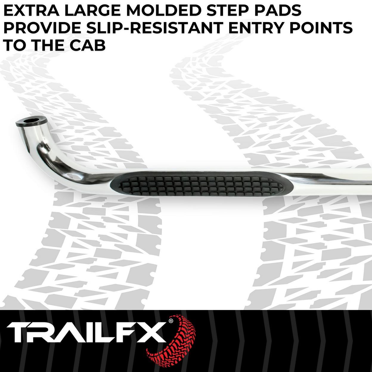 TrailFX A0026S 3 Inch Round Bent Pol Stainless Steel Without End Caps Frame Body
