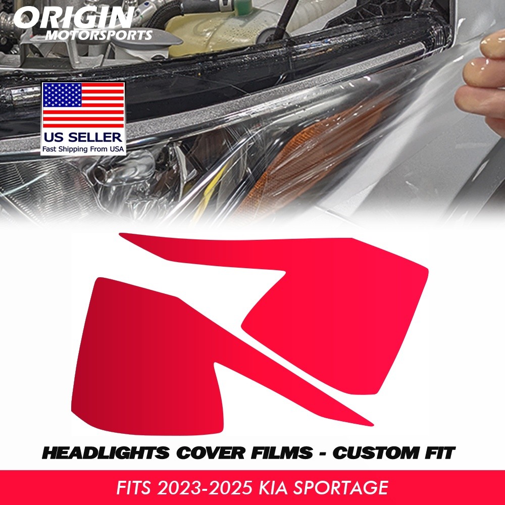 PreCut Headlights Protection Clear Covers Bra PPF For 2023-2025 Kia SPORTAGE