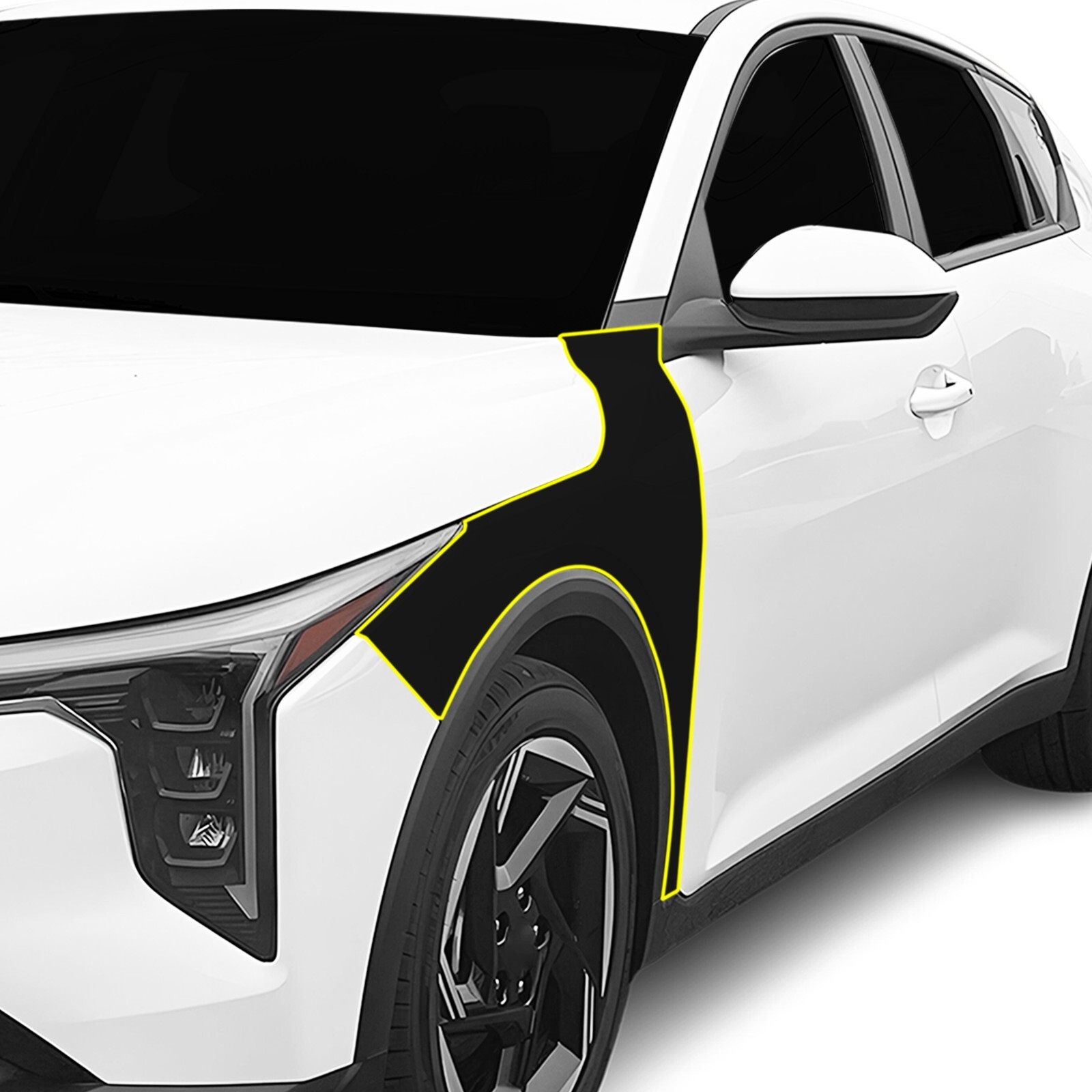 Pre Cut for KIA K4 2025 Fender Gloss Black Paint Protection Kit