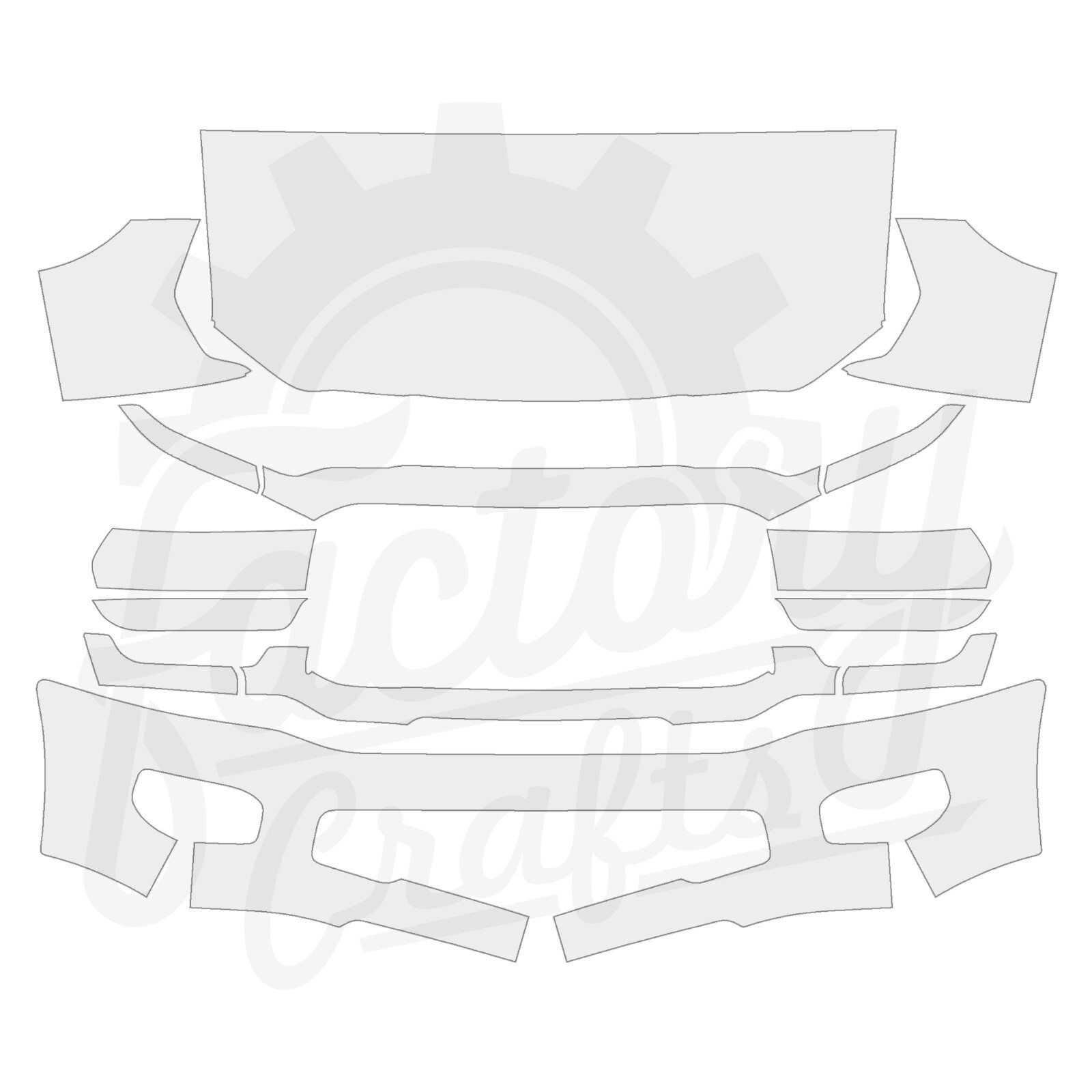 Stone Guard Paint Protection Film Clear Bra PPF fits Dodge Ram 2500 2019-2023