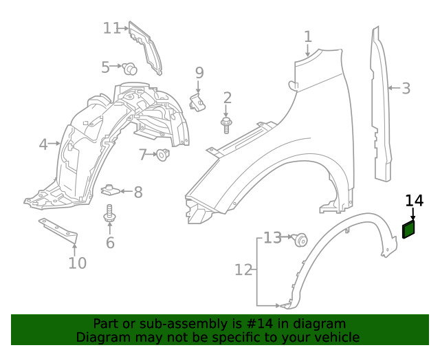 Genuine OEM Nissan Stone Guard 99016-6MA0A Underbody Protection