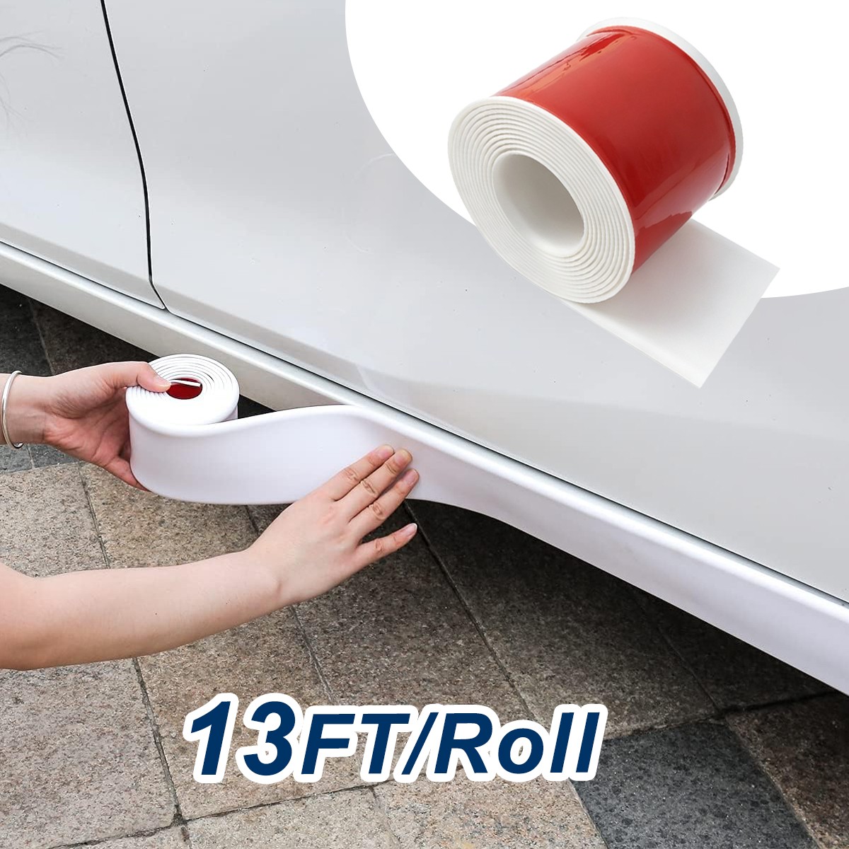 For Chevrolet Vehicle Rubber Side Skirt Rocker Panel Trim Bumper Protector Strip